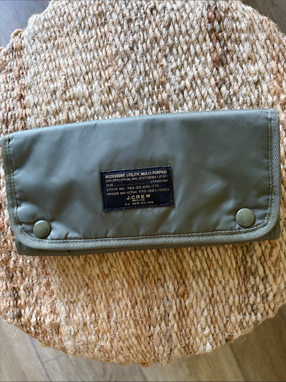 J Crew Wallet Passport Accessory Snap